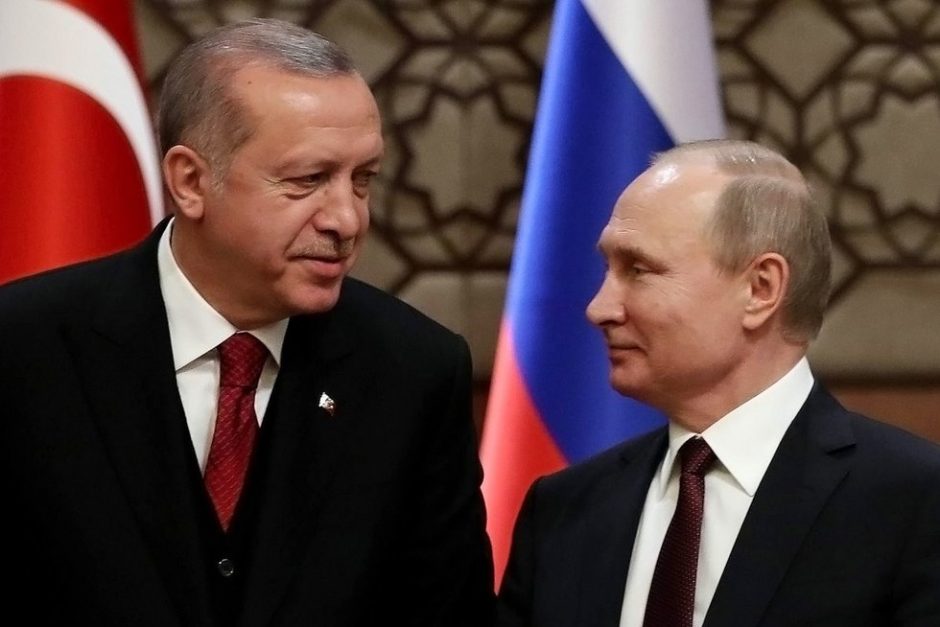 V. Putinas ir R. T. Erdoganas Maskvoje surengs derybas