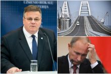 Po L. Linkevičiaus komentarų apie Kerčės tiltą – Kremliaus atsakas: dabar jie loja, bet vėliau verks